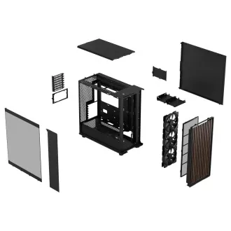 Fractal North XL/Midi Tower/Transpar./Crna