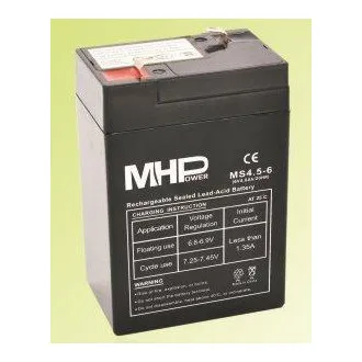 Pb baterija MHPower VRLA AGM 6V/4.5Ah (MS4.5-6) Pb baterija MHPower VRLA AGM 6V/4.5Ah (MS4.5-6)