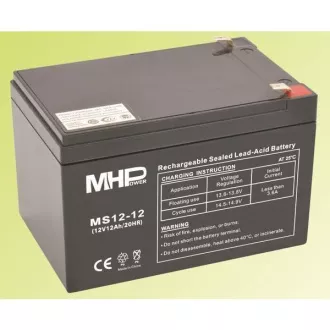 Pb baterija MHPower VRLA AGM 12V/12Ah (MS12-12) Pb baterija MHPower VRLA AGM 12V/12Ah (MS12-12)