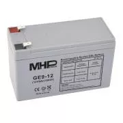 MHPower GE9-12 Gel baterija 12V/9Ah, Faston F2 - 6.3mm, Duboki ciklus