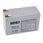 MHPower GE9-12 Gel baterija 12V/9Ah, Faston F2 - 6.3mm, Duboki ciklus