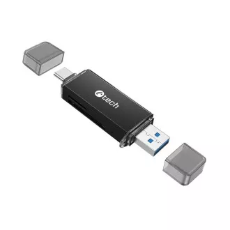 Čitač kartica C-tech UCR-02-AL, USB 3.0 TYPE A/ TYPE C, SD/micro SD Čitač kartica C-tech UCR-02-AL, USB 3.0 TYPE A/ TYPE C, SD/micro SD