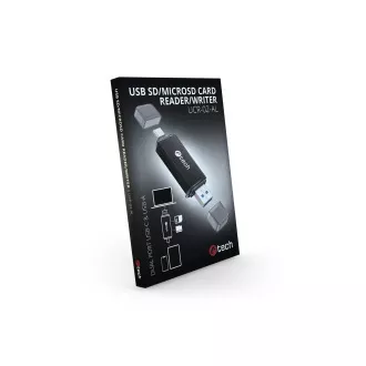 Čitač kartica C-tech UCR-02-AL, USB 3.0 TYPE A/ TYPE C, SD/micro SD Čitač kartica C-tech UCR-02-AL, USB 3.0 TYPE A/ TYPE C, SD/micro SD