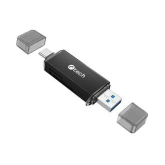 Čitač kartica C-tech UCR-02-AL, USB 3.0 TYPE A/ TYPE C, SD/micro SD Čitač kartica C-tech UCR-02-AL, USB 3.0 TYPE A/ TYPE C, SD/micro SD