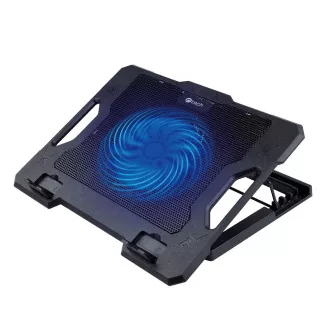 Podloga za hlađenje C-TECH CLP-S100, 17", 1x 140 mm, 2x USB, plavo pozadinsko osvjetljenje