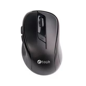 C-TECH miš WLM-02/Ergonomski/Optički/Za dešnjake/1600 DPI/Bežični USB/Crni