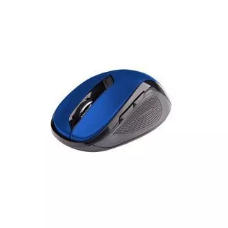 C-TECH miš WLM-02/Ergonomski/Optički/Za dešnjake/1600 DPI/Bežični USB/Crno-plavi