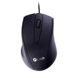 C-TECH miš WM-07/Ergonomski/Optički/Za dešnjake/1200 DPI/Žični USB/Crni