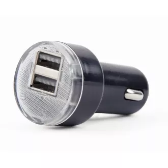 Gembird 2x USB auto punjač 2.1A, crni