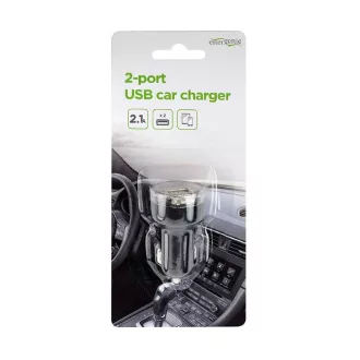 Gembird 2x USB auto punjač 2.1A, crni