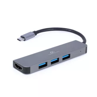 Gembird USB-C 2u1 multiport hub + HDMI