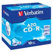 VERBATIM CD-R (paket od 10 komada) Jewel/Crystal/52x/700MB