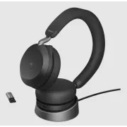 Jabra Evolve2 75/Stereo/ANC/USB-C/BT/Bežične/Stalak/Bež