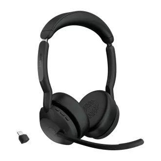Jabra Evolve2 55/Stereo/ANC/USB-C/BT-USB/Bežična/MS/Crna