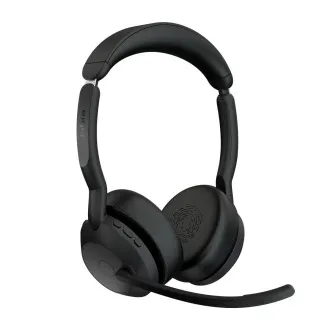 Jabra Evolve2 55/Stereo/ANC/USB-C/BT-USB/Bežične/Stalak/Crna