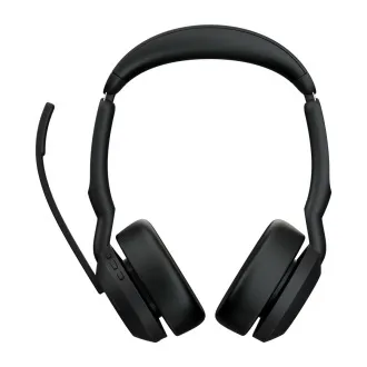 Jabra Evolve2 55/Stereo/ANC/USB-C/BT-USB/Bežične/Stalak/Crna