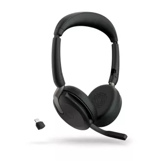 Jabra Evolve2 65 Flex/Stereo/ANC/USB-C/BT-USB/Bežična/Crna