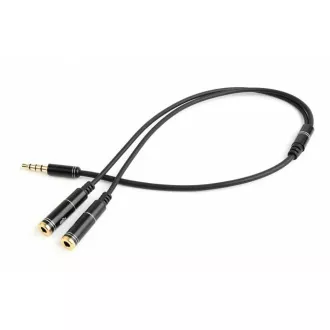 GEMBIRD 3,5 mm jack audio+mikrofon redukcija, 20 cm, 2xF/M, 4pin GEMBIRD 3,5 mm jack audio+mikrofon redukcija, 20 cm, 2xF/M, 4pin
