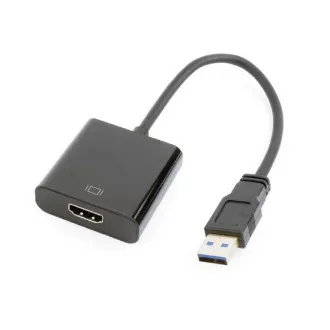 GEMBIRD Redukcija USB 3.0 - HDMI, M/Ž, 15cm, crna