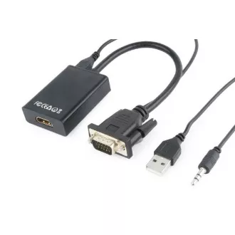 GEMBIRD VGA - HDMI redukcija, 0.15m, M/Ž