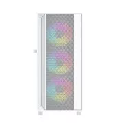 Gembird Fornax 4000 ARGB/Midi Tower/Transpar./Bijela