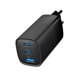 GEMBIRD PD punjač 1xUSB-A 2xUSB-C 67W crni