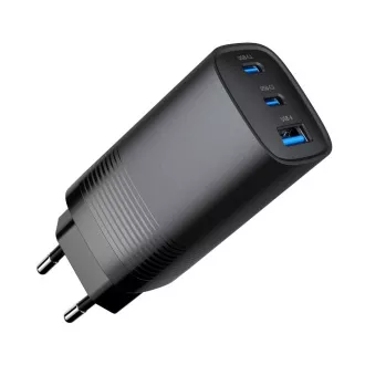 GEMBIRD PD punjač 1xUSB-A 2xUSB-C 67W crni