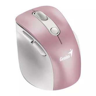 Genius Ergo 9000S Pro/Ergonomski/Optički/Dešnjak/2400 DPI/USB+BT/Ružičasti