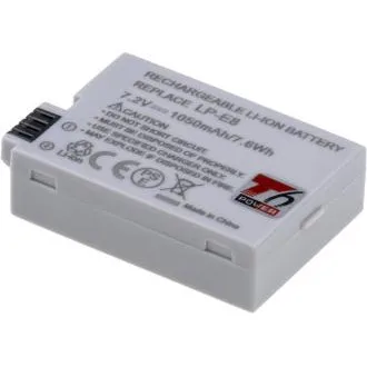 Baterija T6 power Canon LP-E8, 1050mAh, 7.6Wh, siva