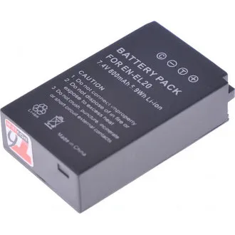 T6 baterija za Nikon EN-EL20, EN-EL20a, 800mAh, 5,9Wh T6 baterija za Nikon EN-EL20, EN-EL20a, 800mAh, 5,9Wh
