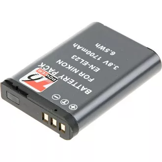 Baterija T6 power Nikon EN-EL23, 1700mAh, crna