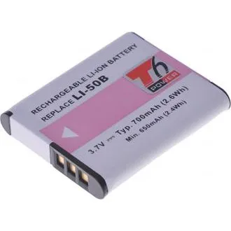 T6 baterija za Li-50B, D-Li92, DB-100, VW-VBX090, NP-150, LB-050, LB-052, 730 mAh, 2,7 Wh T6 baterija za Li-50B, D-Li92, DB-100, VW-VBX090, NP-150, LB-050, LB-052, 730 mAh, 2,7 Wh