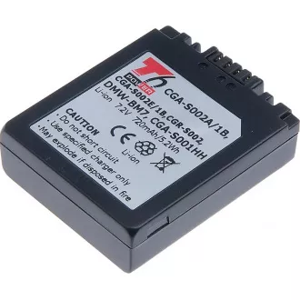 Baterija T6 Power Panasonic DMW-BM7, CGA-S002E, CGA-S002, 720mAh, 5.2Wh