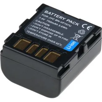 Baterija T6 Power za JVC BN-VF707U, BN-VF707, 750mAh, 5.4Wh, siva Baterija T6 Power za JVC BN-VF707U, BN-VF707, 750mAh, 5.4Wh, siva