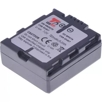 T6 baterija za Panasonic VW-VBD070, CGA-DU07, CGR-DU07, Hitachi DZ-BP07S, 720mAh, 5,2Wh T6 baterija za Panasonic VW-VBD070, CGA-DU07, CGR-DU07, Hitachi DZ-BP07S, 720mAh, 5,2Wh