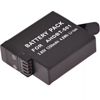 T6 baterija za GoPro Hero5, Hero6 crna, AHDBT-501, AABAT-001, 601-10197-000, 1250mAh, 4,8Wh T6 baterija za GoPro Hero5, Hero6 crna, AHDBT-501, AABAT-001, 601-10197-000, 1250mAh, 4,8Wh
