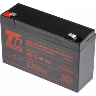 Baterija T6 Power NP6-12, 6V, 12Ah, F2