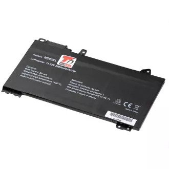 Baterija T6 Power za HP ProBook 430 G6, 440 G6, 445 G6, 450 G6, 455 G6, 3900 mAh, 45 Wh, 3 ćelije, Li-pol
