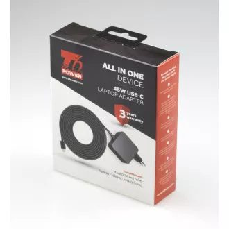 T6 Power univerzalni laptop adapter, 45W, USB-C