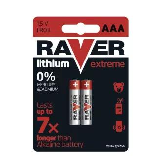 RAVER 2x AAA litijska baterija RAVER 2x AAA litijska baterija