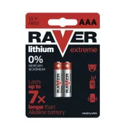 RAVER 2x AAA litijska baterija