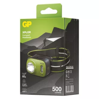 LED punjiva čeona svjetiljka GP Xplor PHR17, 500 lm