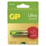 GP Alkalna baterija ULTRA AA (LR6) - 6 kom