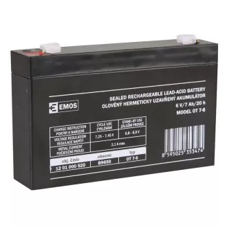 BATERIJA SLA 6V/7Ah FA-4.7mm