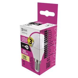 EMOS LED ŽARULJA CLASSIC MINI GL 6W(40W) 470lm E14 WW