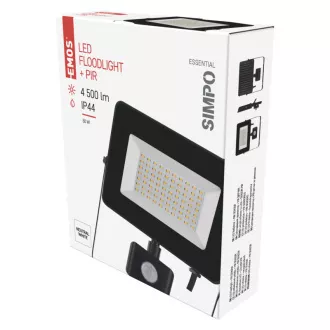 LED REFLEKTOR SIMPO 50W 4500LM PIR