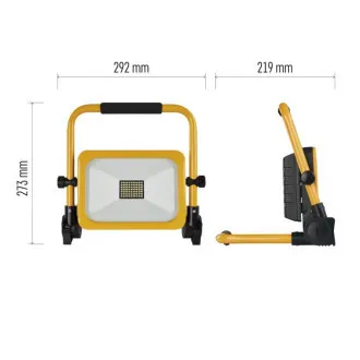 EMOS PRIJENOSNO PUNJENJE LED REFLEKTOR ACCO 30W, 3000LM, IP54 EMOS PRIJENOSNO PUNJENJE LED REFLEKTOR ACCO 30W, 3000LM, IP54