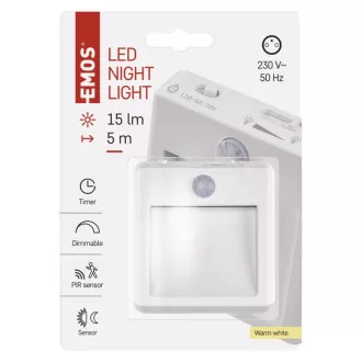 EMOS LED noćno svjetlo P3319, PIR + noćni senzor EMOS LED noćno svjetlo P3319, PIR + noćni senzor