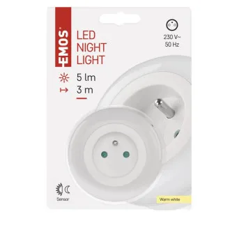 EMOS LED Noćno svjetlo P3320, noćni senzor EMOS LED Noćno svjetlo P3320, noćni senzor