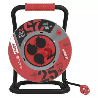 EMOS BUBANJ METALNI 25M;4Z;1.5MM,GUMA/GUMA